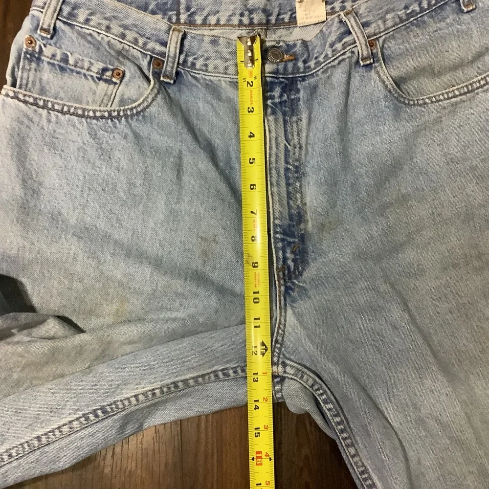 Levis 560 Loose Fit Tapered Leg Jeans Mens 38x34 Light Wash Vintage 90s Denim
